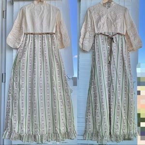 vintage dress long dress Gunne sax style prairie dress From London